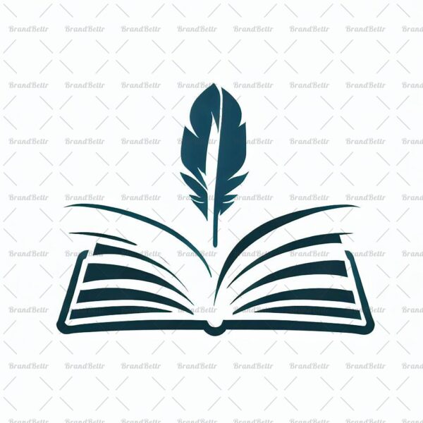 Offenes Buch und Feder